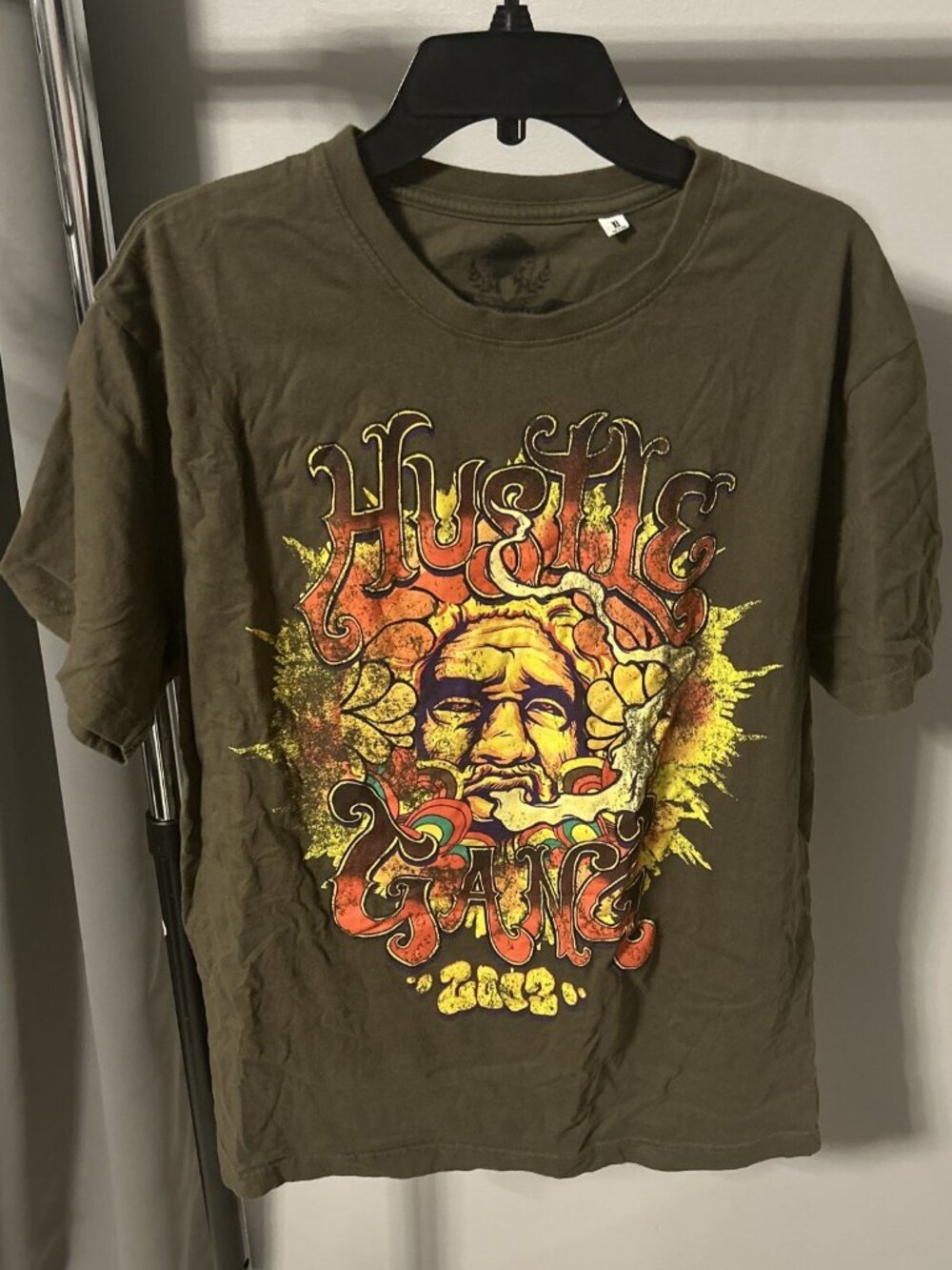 Hustle Gang Green Men S Xl Y2K Hustle Gang 2003 Short Sleeve T Shirt Sz XL